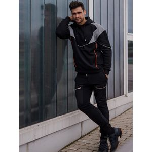 Les Hommes - Oversized Hoodie - Zwart - Katoen