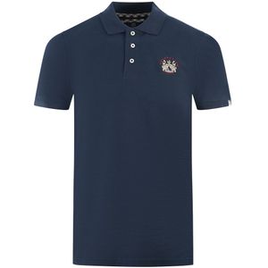 Aquascutum - London Crest - Poloshirt - Navy Blue - 100% Katoen