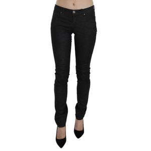 Costume National Vrouwen Zwarte Skinny Casual Denim Jeans met lage taille