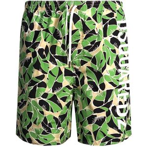 Dsquared2 Leaf Design Green Swim Shorts