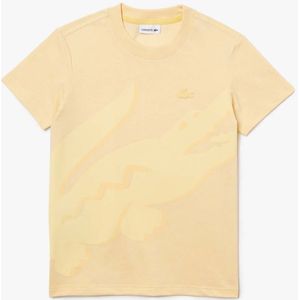 Jongens Lacoste Juniors Organic Cotton PiquÃ© T-shirt in Geel