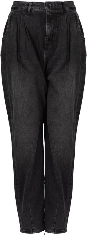 Guess - Relaxed Fit High Waist Jeans - Zwart - Denim