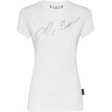 Philipp Plein - SS Signature - T-shirt - Wit - Katoen