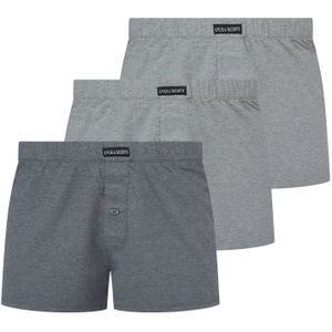 Herenboxershort Lyle And Scott 3 Pack Woven in Grijs