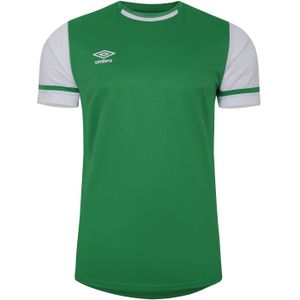 Umbro Heren Cavelle Jersey T-Shirt (Smaragd/Briljant Wit)