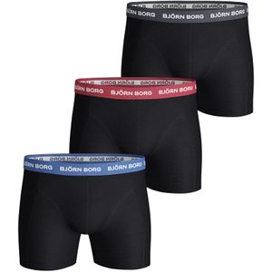 Björn Borg - 3 Pairs Heren Katoenen Comfort Stretch Boxer Shorts - Zwart Mix