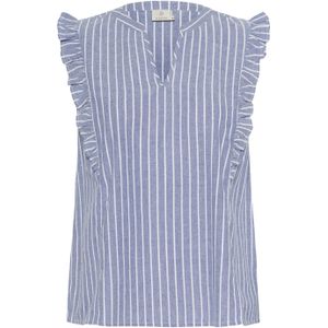 Mouwloos shirt Regular fit EbbAndFlow Mel./Chalk Stripe melange