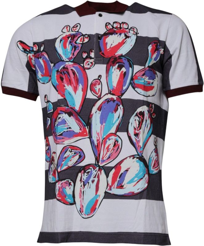 Dolce & Gabbana - Cactus Print - Poloshirt - Multicolor