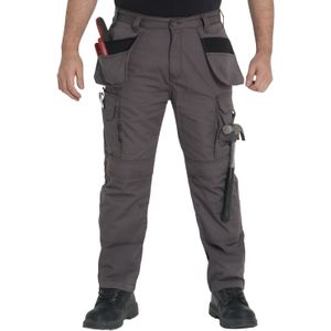 Kruze By Enzo | Heren Cargo Werkbroeken - Grijs