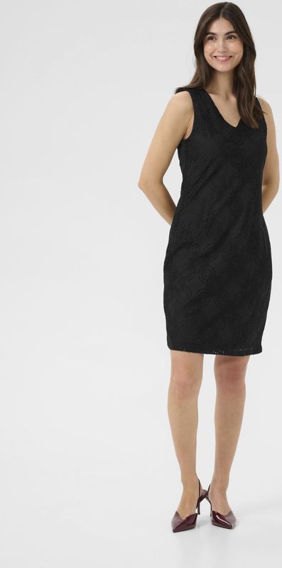 CULTURE - Jurk - Zwart - Knielengte - Mouwloos