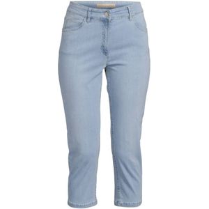 Zerres Slim Fit Capri Jeans Cora Light Blue Denim - Maat 2XL
