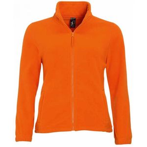 SOLS Dames/dames North Full Zip Fleece Jacket (Oranje) - Maat S