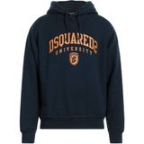 Dsquared2 - University Print Hoodie - Blauw - Heren - Katoen