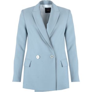 Blazer - Blauw - Polyester - Double-Breasted Constructie