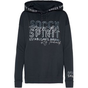 Soccx - Kapuzensweatshirt - Dames - Used-look - Langarmshirt