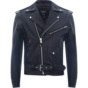 Leren - Brando Biker Rock - Motorjas - Slim-fit