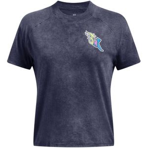 Under Armour - UA Launch - T-shirt - Grijs - Korte Mouw