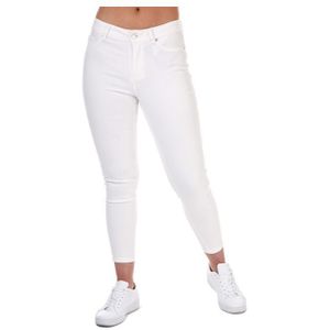 Witte Vero Moda Hot Seven Push Up Ankle-jeans Voor Dames - Maat 36