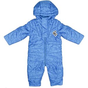 Off White Body met all-over print voor baby's (Blauw)