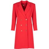 Jurkje - V-hals - Kraag - Lange Mouwen - Minilengte - Zwart