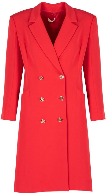 Jurkje - V-hals - Kraag - Lange Mouwen - Minilengte - Zwart