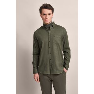 Bugatti Herren Casual overhemd met een comfortabele pasvorm