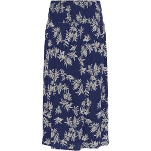 Rok Casual fit Blue / White Leaf Print blue white