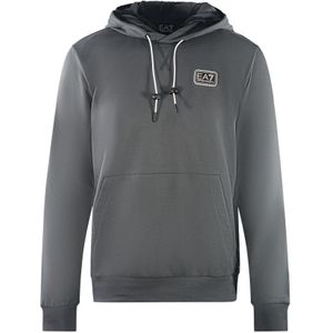 EA7 Branded Patch Logo Iron Gate Hoodie