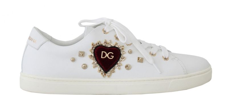 Dolce & Gabbana - Sneakers - Wit - Lace-Up Style Wo