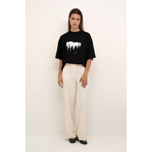 Karen by Simonsen - Meteorite - T-shirt - Zwart - Grafische Print Boxy Tee