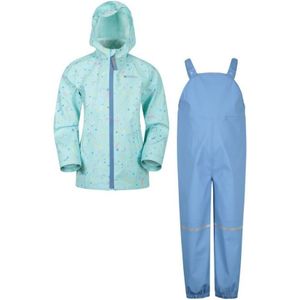 Mountain Warehouse Kinderen/Kinderen Raindrop Waterdichte Jas En Broeken Set (Teal) - Maat 5-6J / 110-116cm