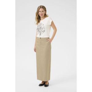 Rok - Taupe - Classic Fit - Lange Lengte