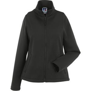 Russell - Dames Slimme Softshell-jasje - Zwart - 100% Polyester - Microfleece Binnenzijde