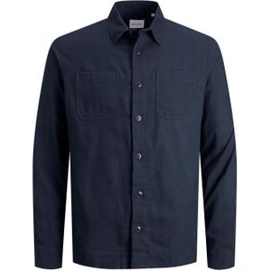 Jack & Jones - Logan Solid - Overhemd - Marineblauw