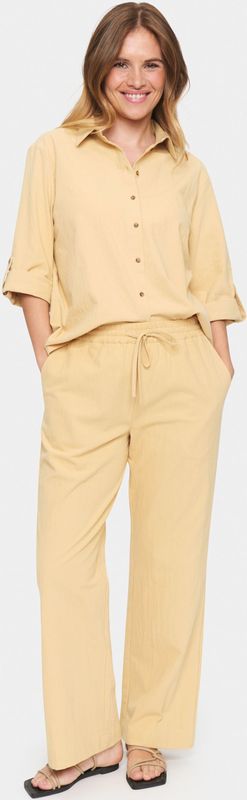 Casual Broek - Croissant Yellow - Regular Fit