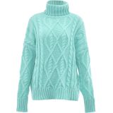 Mymo - Trui - Munt - Coltrui - Grofgebreid - Casual Snit