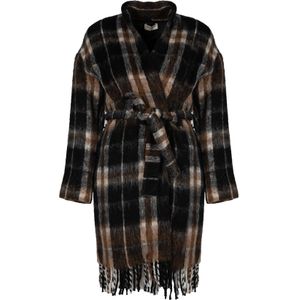 Rebel Queen - Cardigan - Zwart - V-halslijn - Aansluitende Snit