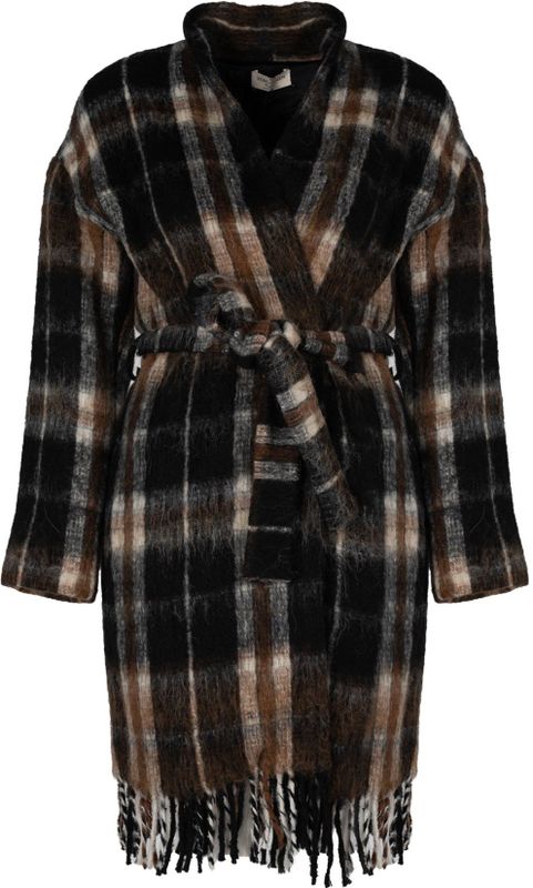 Rebel Queen - Cardigan - Zwart - V-halslijn - Aansluitende Snit