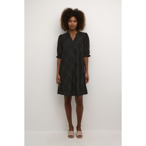 CULTURE - CU Olu - Jurk - Zwart - A-lijn - Halve Mouw