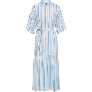 Boss Dames/Dames Dalinena Jurk (Blauw/Wit)