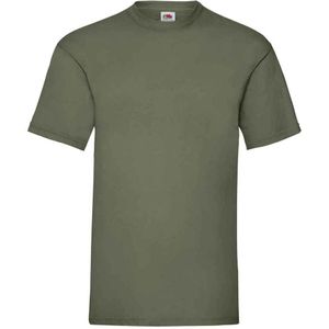 Fruit of the Loom Heren Valueweight T-Shirt (Klassieke Olijf)