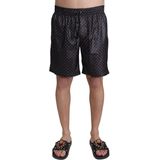 Dolce & Gabbana - Zwarte Polka Dot Badmode - Heren - Polyester