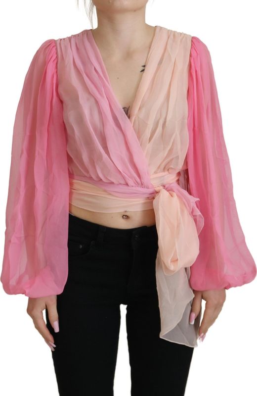 Dolce & Gabbana - TSH82995 - Blouse - Mix Pink - 100% Zijde