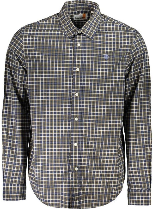 Timberland - Blauw Geruit Shirt - Veelkleurig - Heren - Lange Mouwen