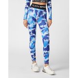 Plein Sport - Sport Leggings - Veelkleurig - Camouflage - Hoge Tailleband - Sneldrogende Lycra