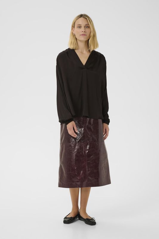 Blouse met korte mouwen NatalesPW Oversize fit brown