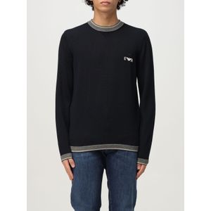 Emporio Armani, Heren, Truien, Blauw, Maat: 2XL Wol,