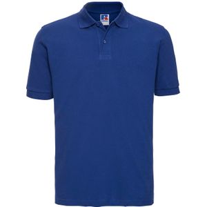 Russell Heren Klassiek Piqué Katoenen Polo Shirt (Helder Koningsblauw)