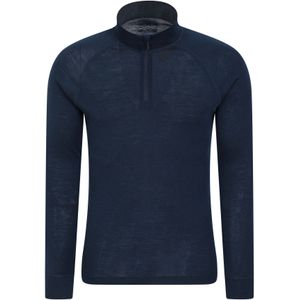 Mountain Warehouse Heren Merino II Base Layer Top (Marine)