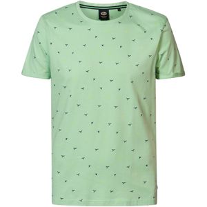 Petrol Industries - Heren All-over Print T-shirt Escapade - Groen